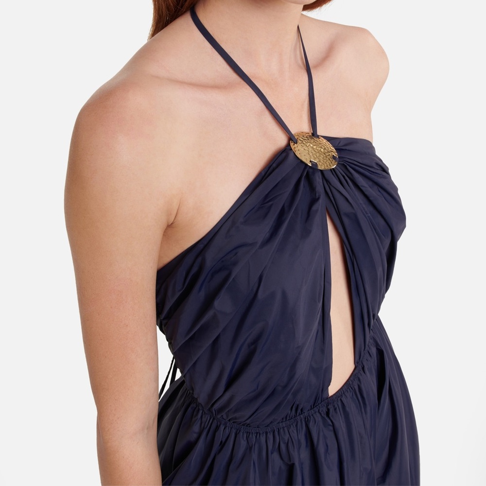 Staud Navy Halter Dress - Picture 2 of 4